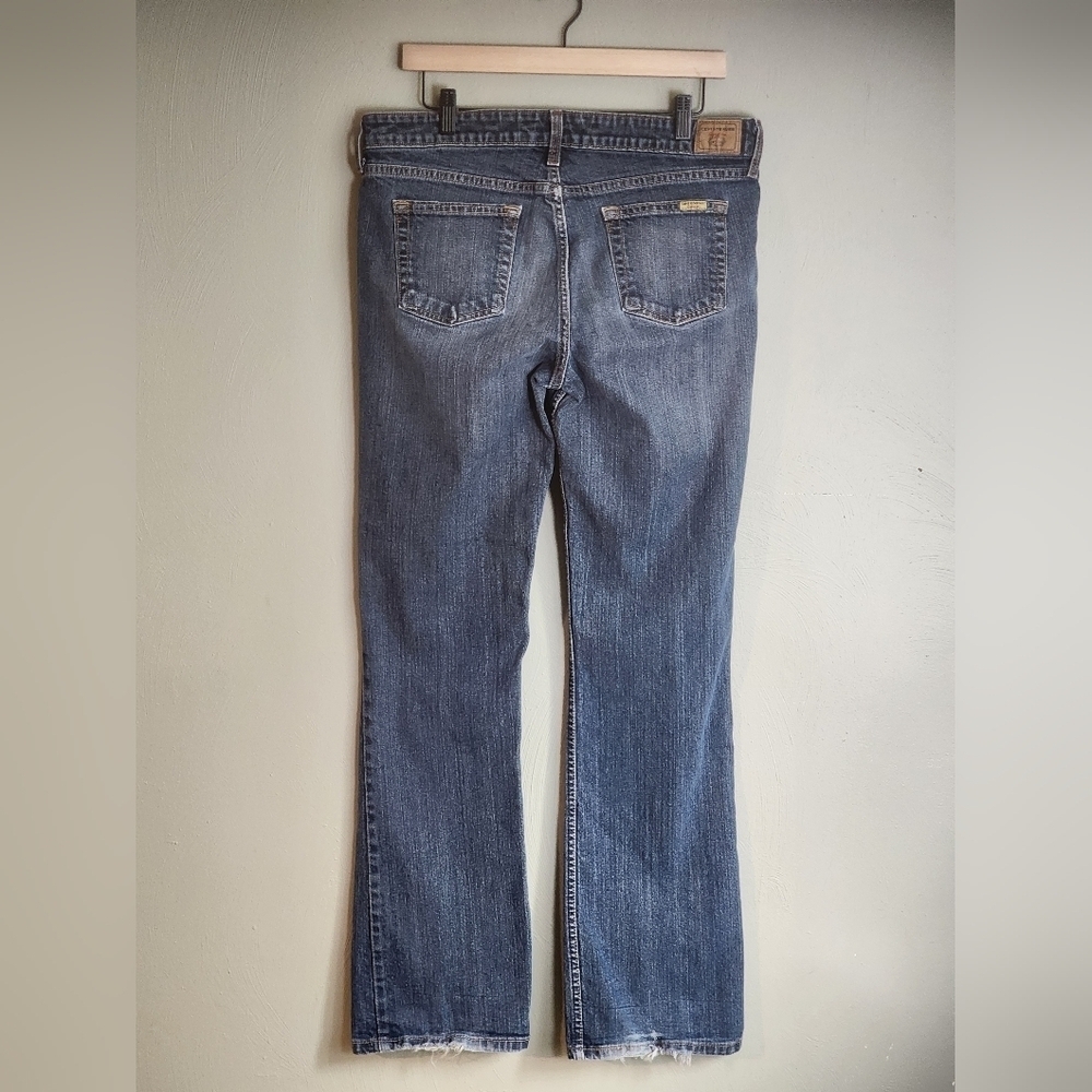 Levi Strauss Signature Jeans Low Rise Bootcut Misses 12 LONG Y2K Vintage Levis - Picture 3 of 14
